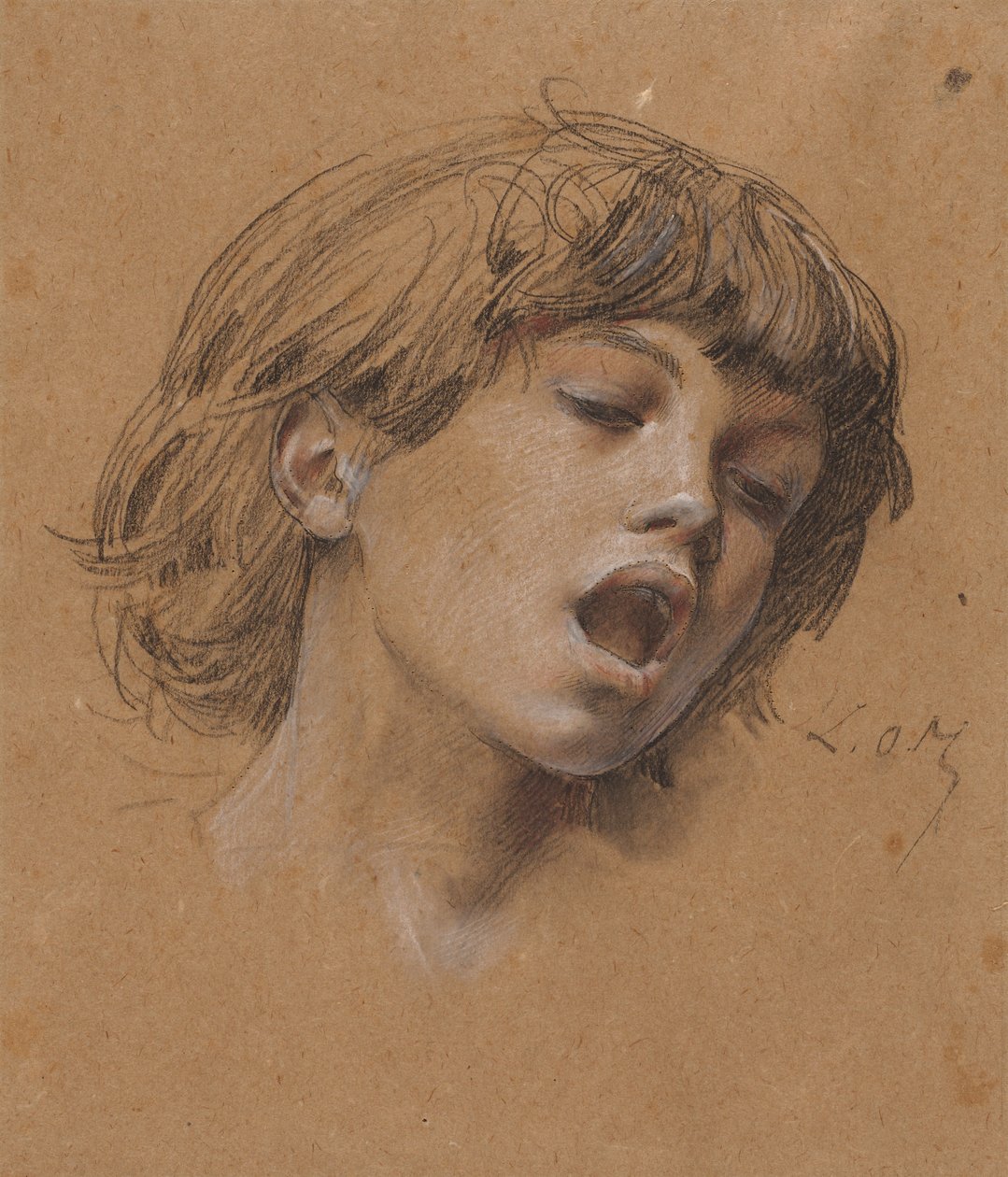 Kierownik Studium Śpiewu Chłopięcego dla Muzyki, ok. godz. 1898. autorstwa Luc Olivier Merson