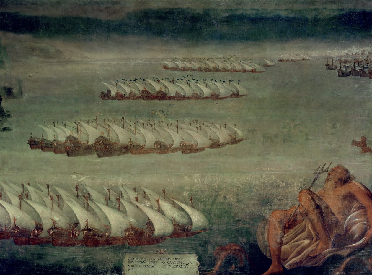 Bitwa pod Lepanto, 7 października 1571 autorstwa Luca Cambiaso