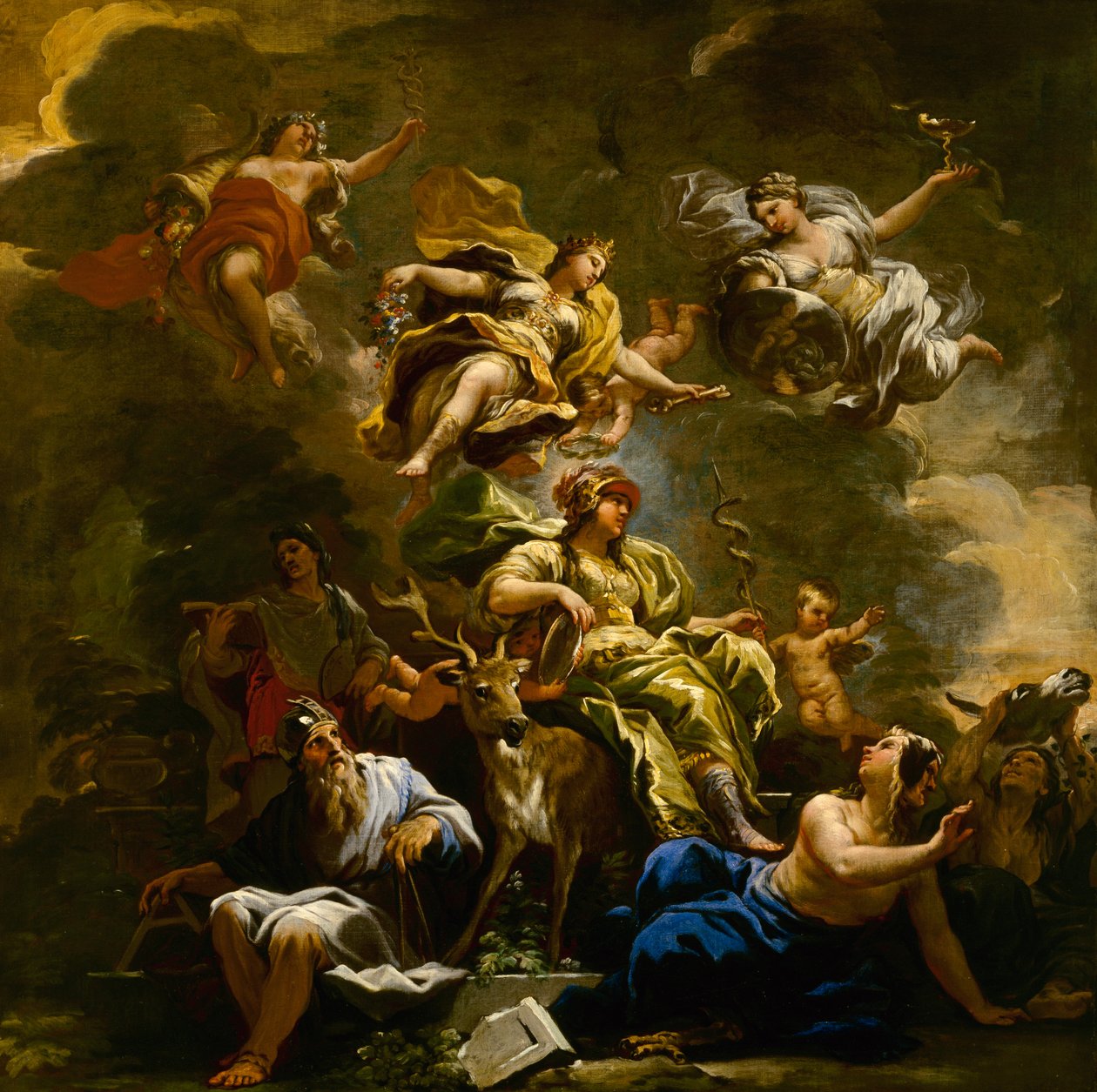 Alegoria roztropności, c.1682 autorstwa Luca Giordano