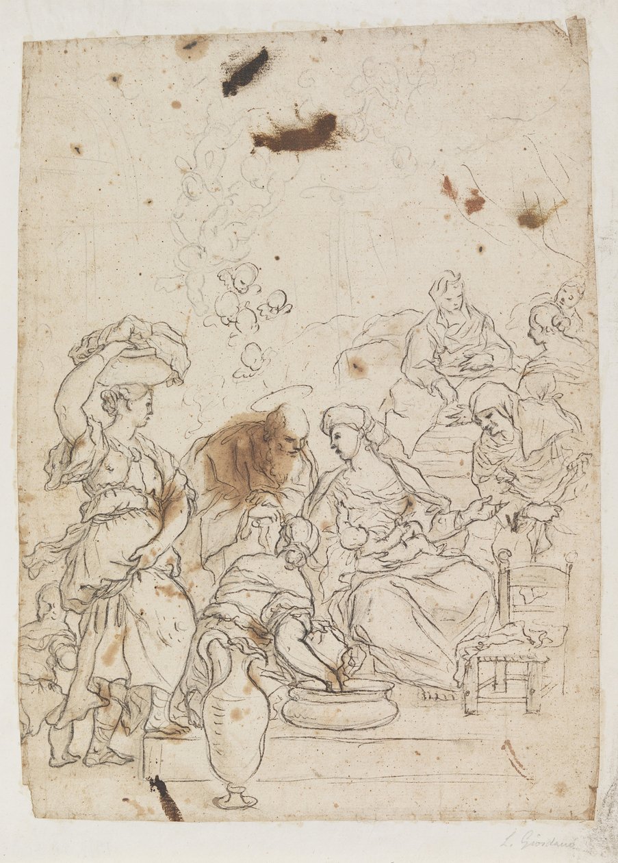 Narodziny Dziewicy autorstwa Luca Giordano