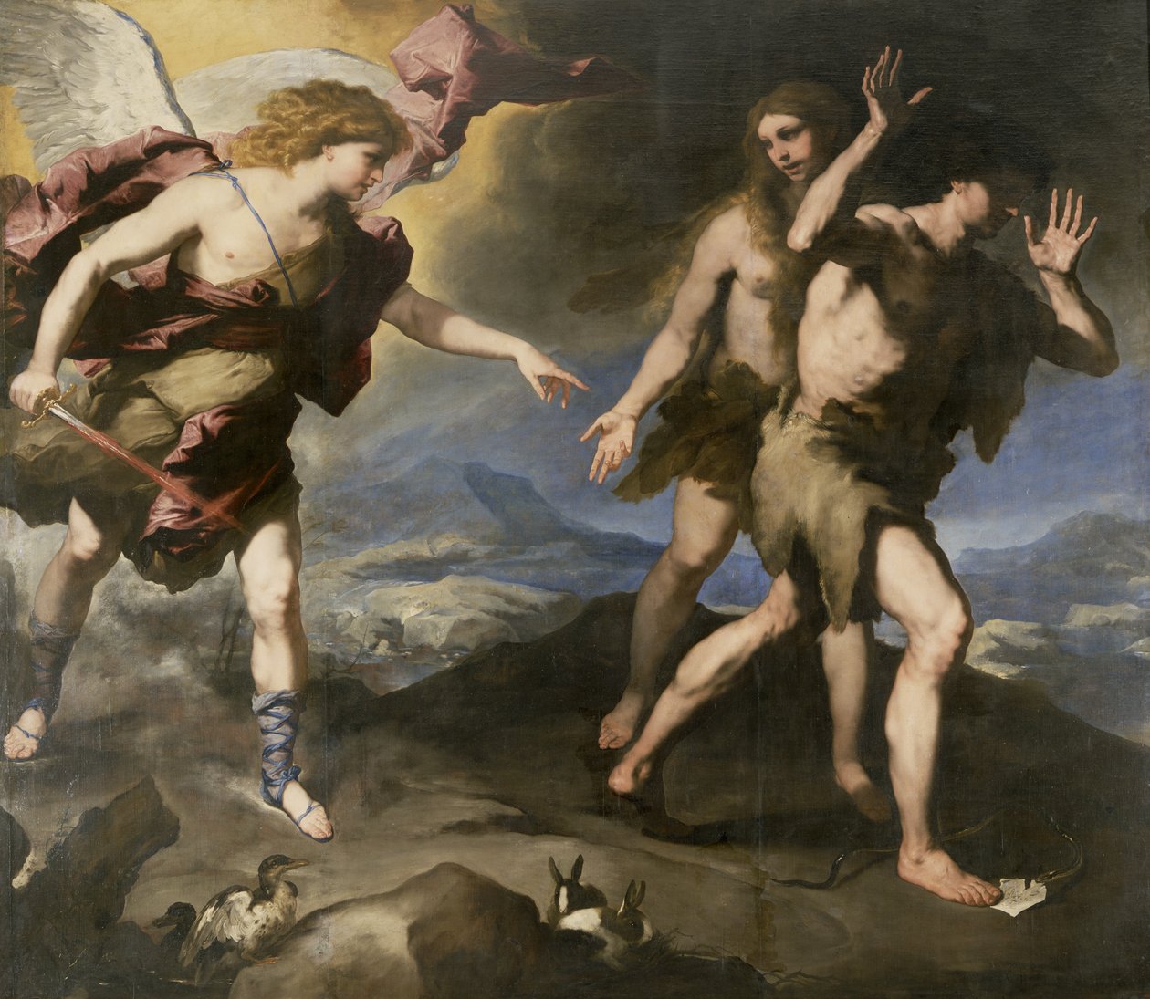 Wypędzenie z raju autorstwa Luca Giordano