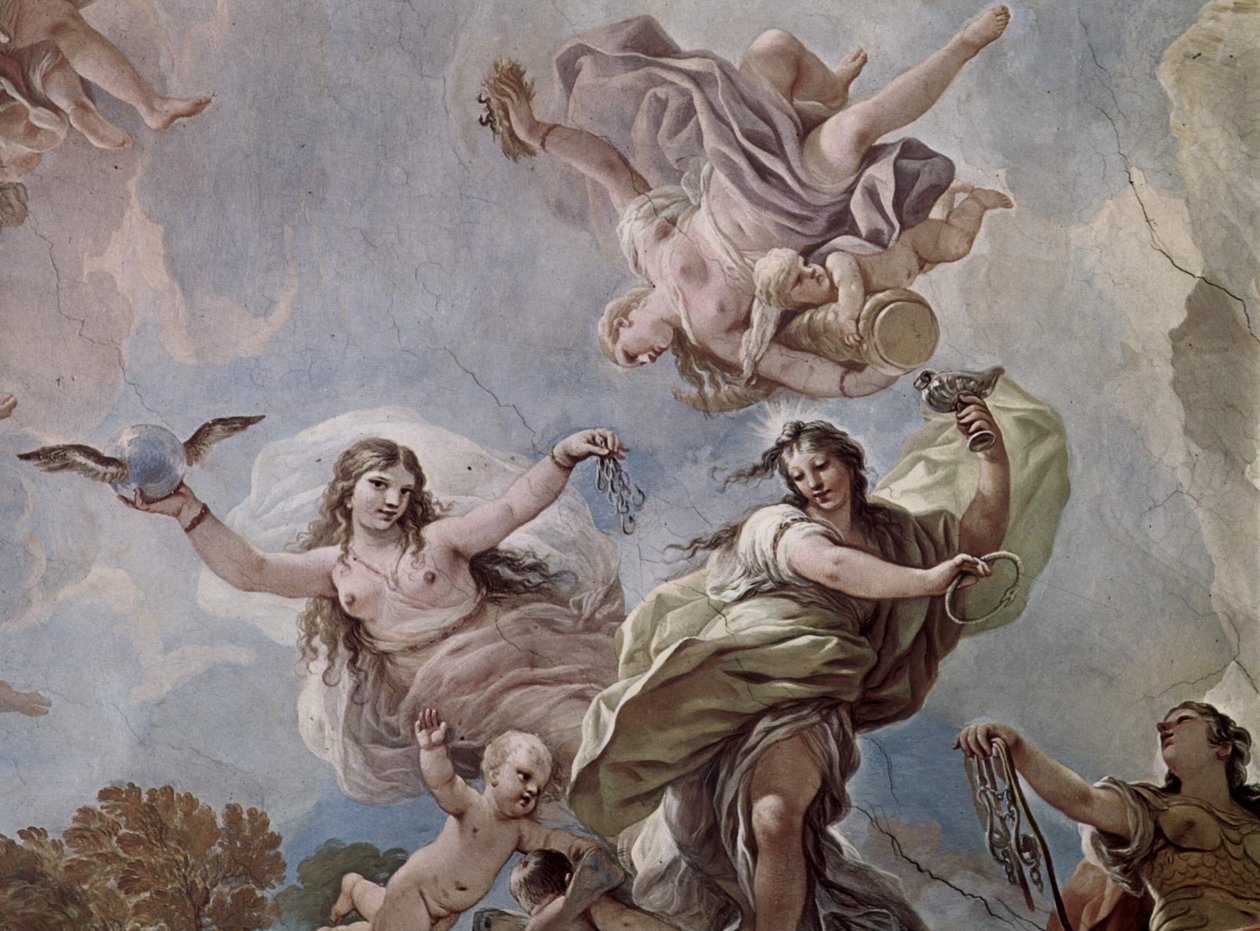 Freski w galerii Palazzo Medici-Riccardi we Florencji autorstwa Luca Giordano