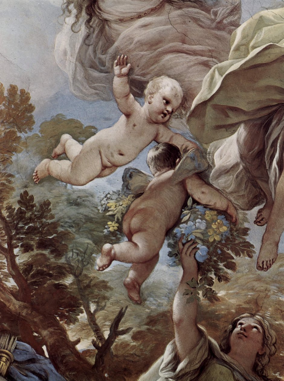 Freski w galerii Palazzo Medici-Riccardi we Florencji, scena autorstwa Luca Giordano