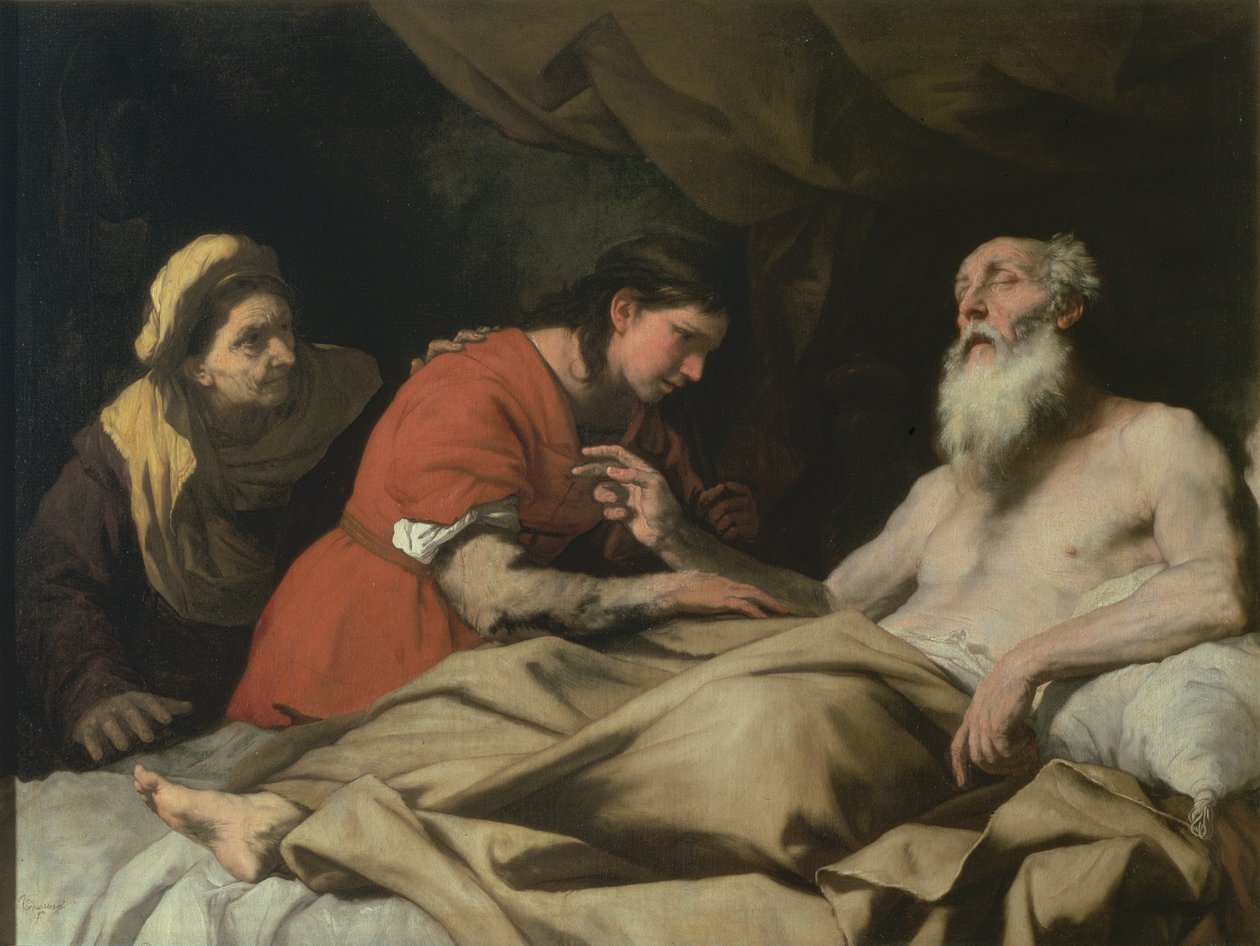 Izaak błogosławi Jakuba autorstwa Luca Giordano