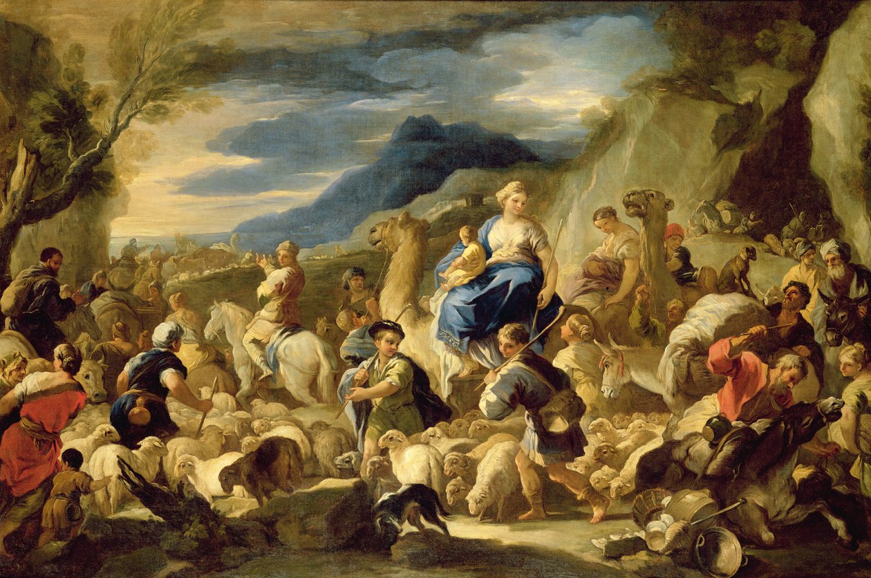 Podróż Jacobsa do Kanaanu autorstwa Luca Giordano