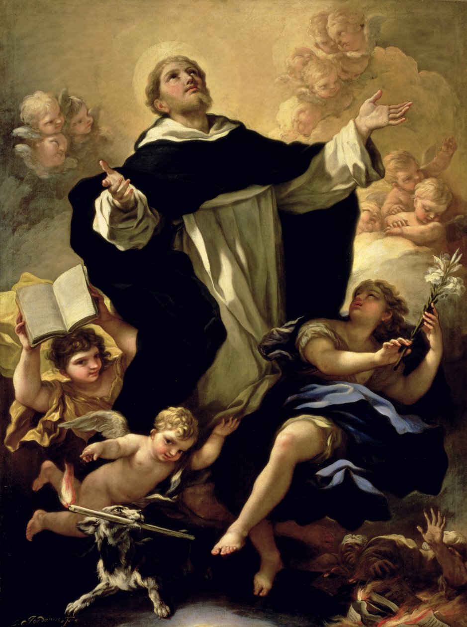 Św. Dominik, 1170-1221 autorstwa Luca Giordano