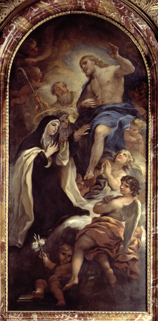 Św. Maria Magdalena z Pazzi (1566-1607) autorstwa Luca Giordano