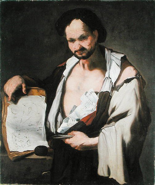 Starożytny filozof autorstwa Luca Giordano