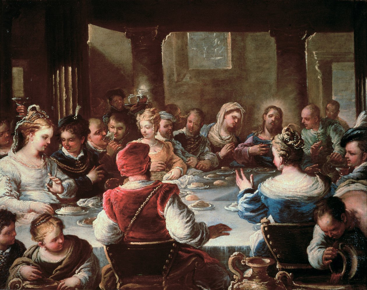 Małżeństwo w Kana autorstwa Luca Giordano