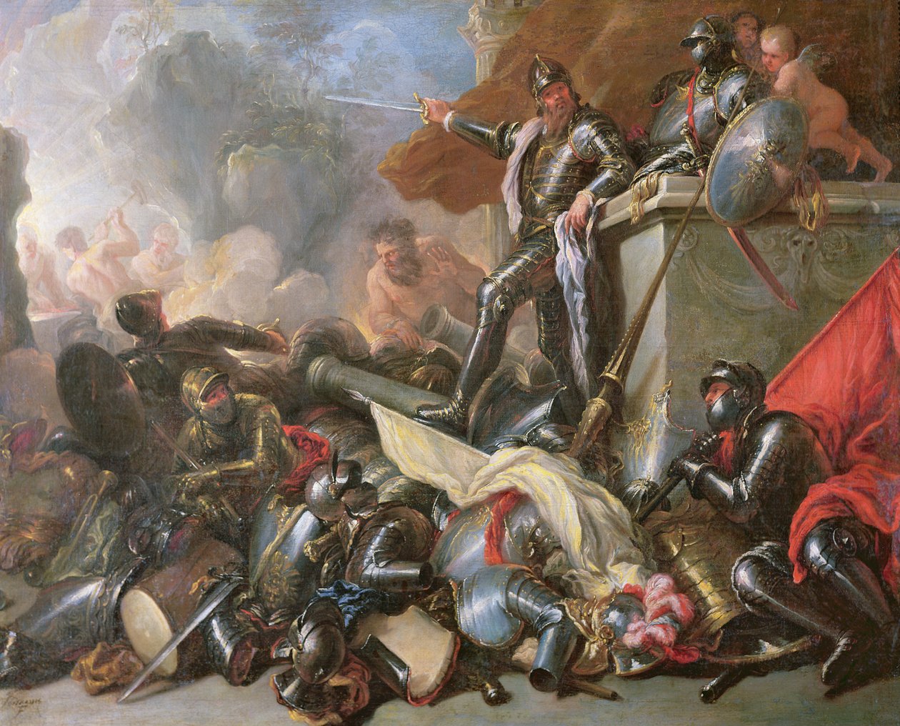 Wojna, 1690-1700 autorstwa Luca Giordano
