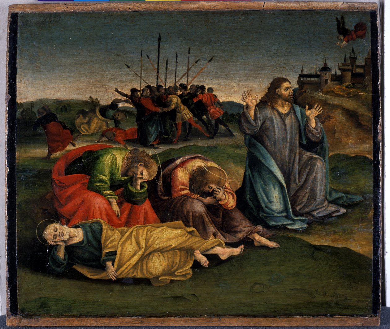 Chrystus na Górze Oliwnej, ok. 1507 (tempera na drewnie topoli) autorstwa Luca Signorelli