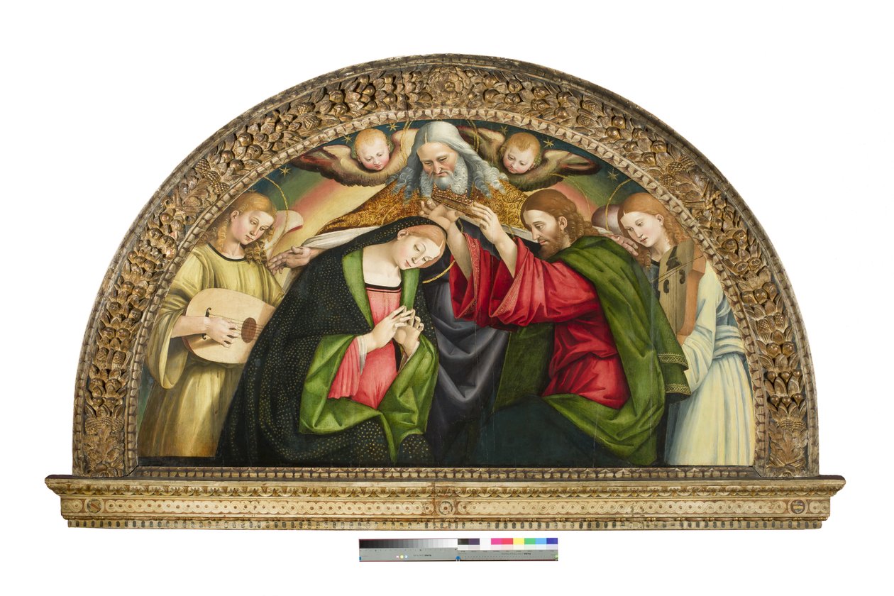Koronacja Dziewicy, 1508 (olej i tempera na płycie) autorstwa Luca Signorelli