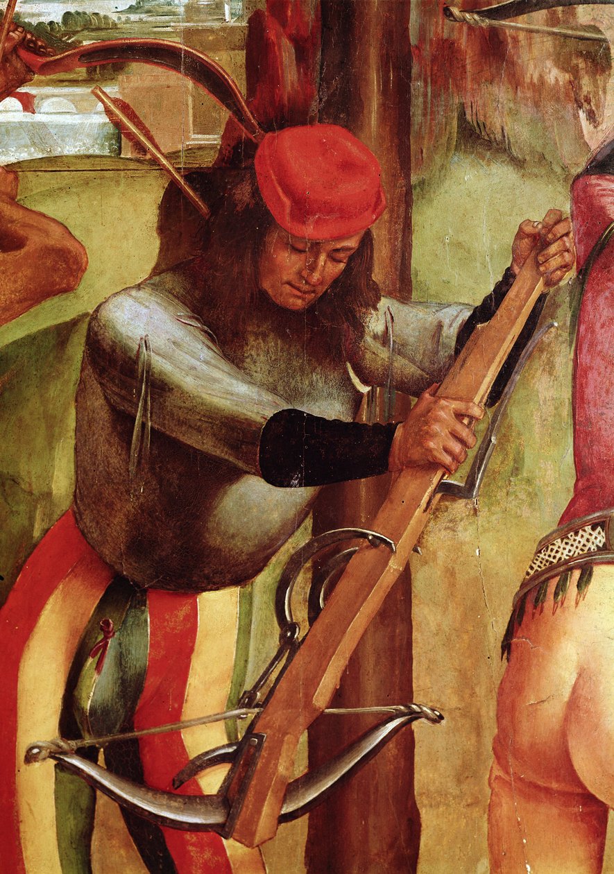 Męczeństwo św. Sebastiana, fragment łucznika (detal z 165896) autorstwa Luca Signorelli
