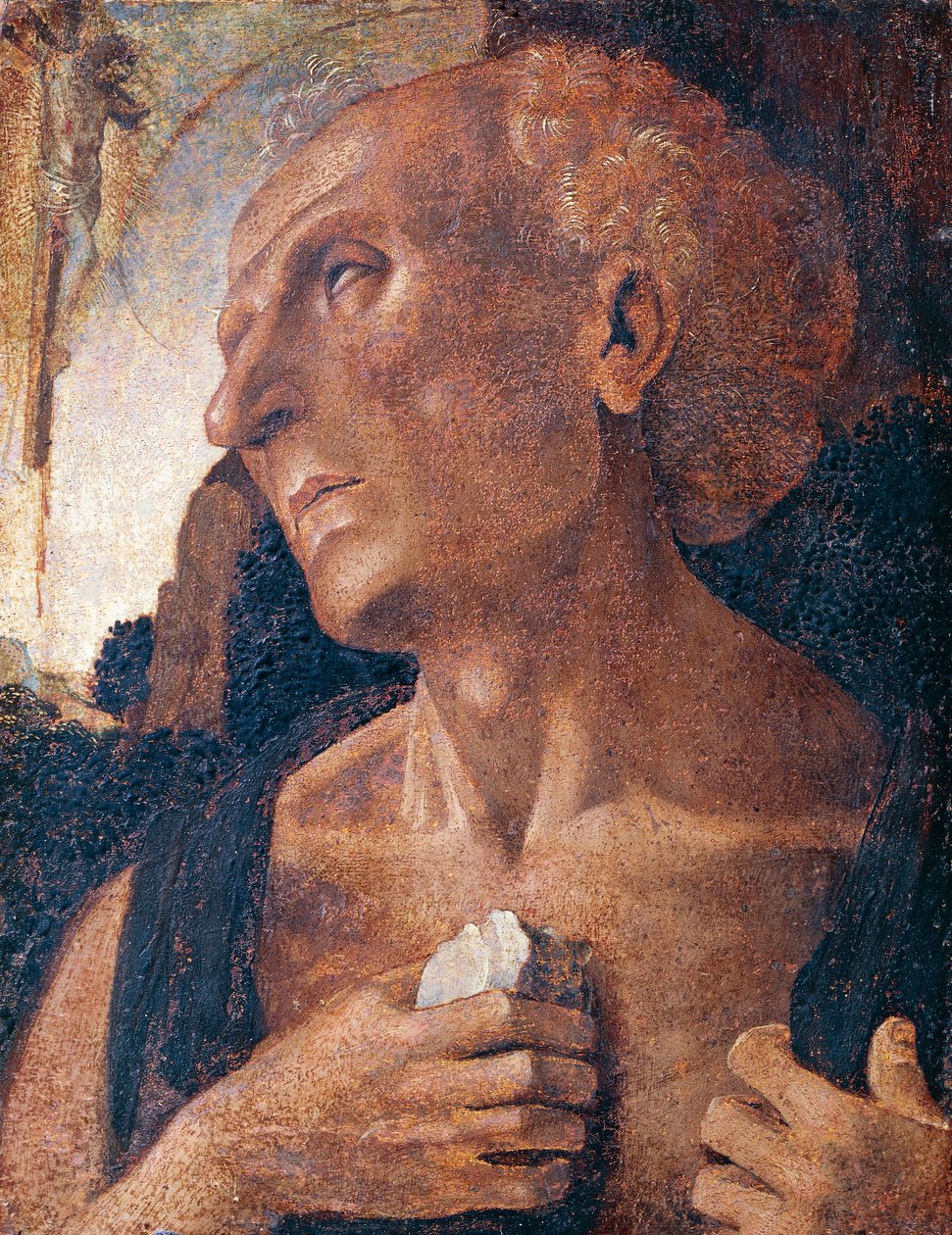 Św. Hieronim, przypisywany Luce Signorelli (ok. 1441 lub 1450-1523) autorstwa Luca (attr.to) Signorelli