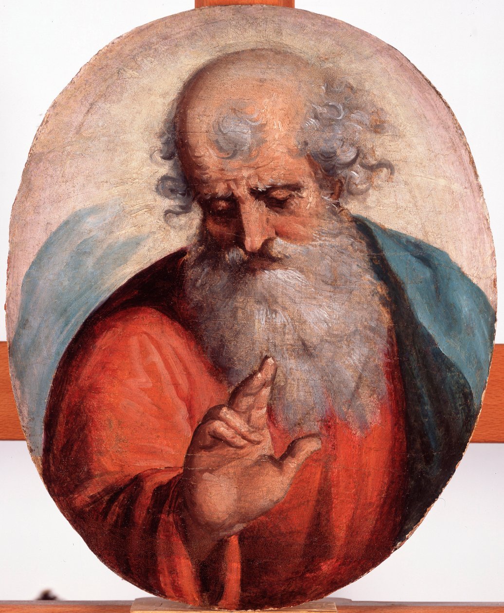 Przedstawienie Ojca Świętego (Ojca Wiecznego) Obraz Luca Cambiaso (1527-1585) Wymiary 41,7x33,5 cm Genes, Musei di Strada Nuova (dawniej Palazzo Bianco) autorstwa Luca Cambiaso