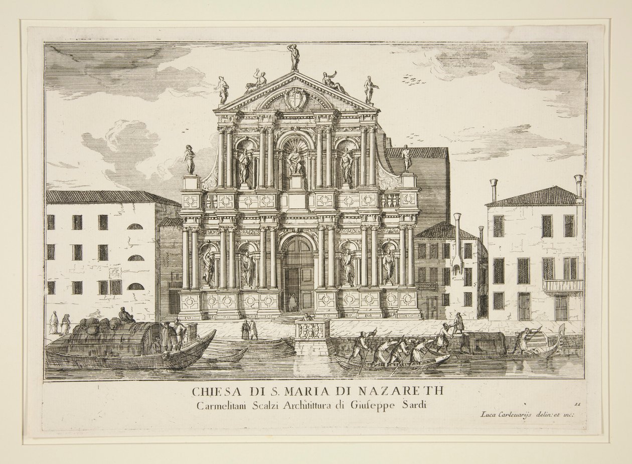 Kościół Santa Maria di Nazareth z autorstwa Luca Carlevarijs