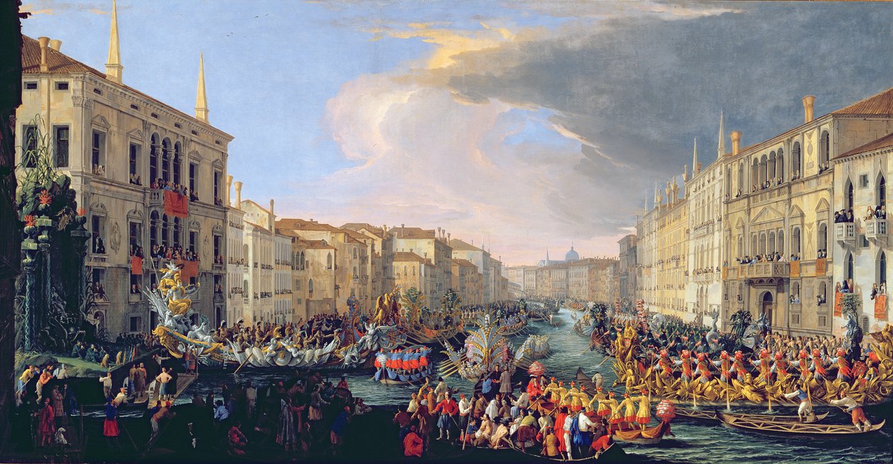 Regaty na cześć Fryderyka VI Duńskiego (1671-1730) 1709 autorstwa Luca Carlevaris