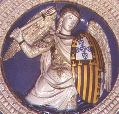 Fortitude, rondo z grobu kardynała Portugalii autorstwa Luca Della Robbia