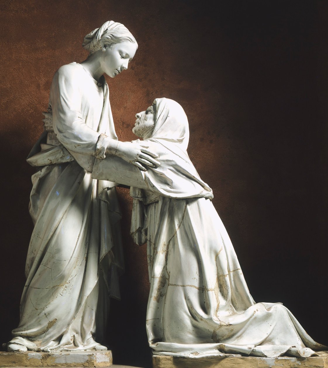 Włochy, Pistoia, kościół San Giovanni Fuor Civitas, Nawiedzenie, Luca della Robbia (ok. 1400-1482) autorstwa Luca Della Robbia