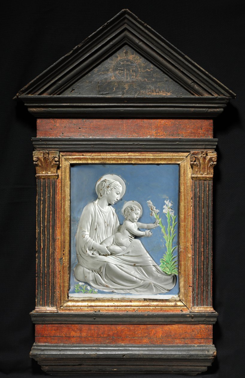 Madonna z Dzieciątkiem, ok. 1460-1470. autorstwa Luca Della Robbia
