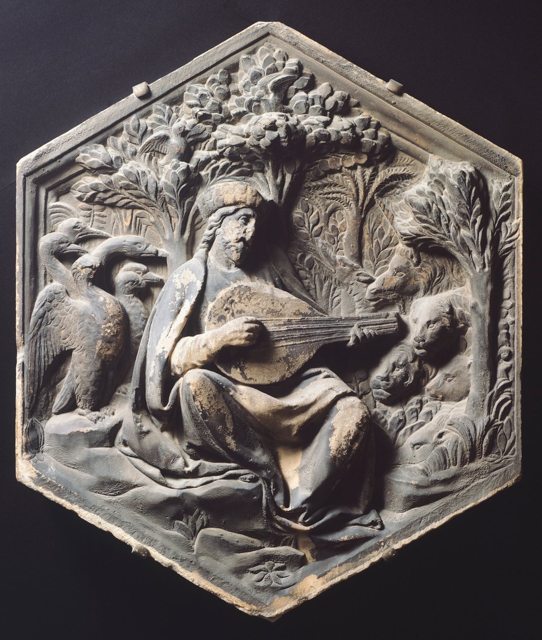 Muzyka (Orfeusz) Luca della Robbia (ok. 1400-1482) autorstwa Luca Della Robbia