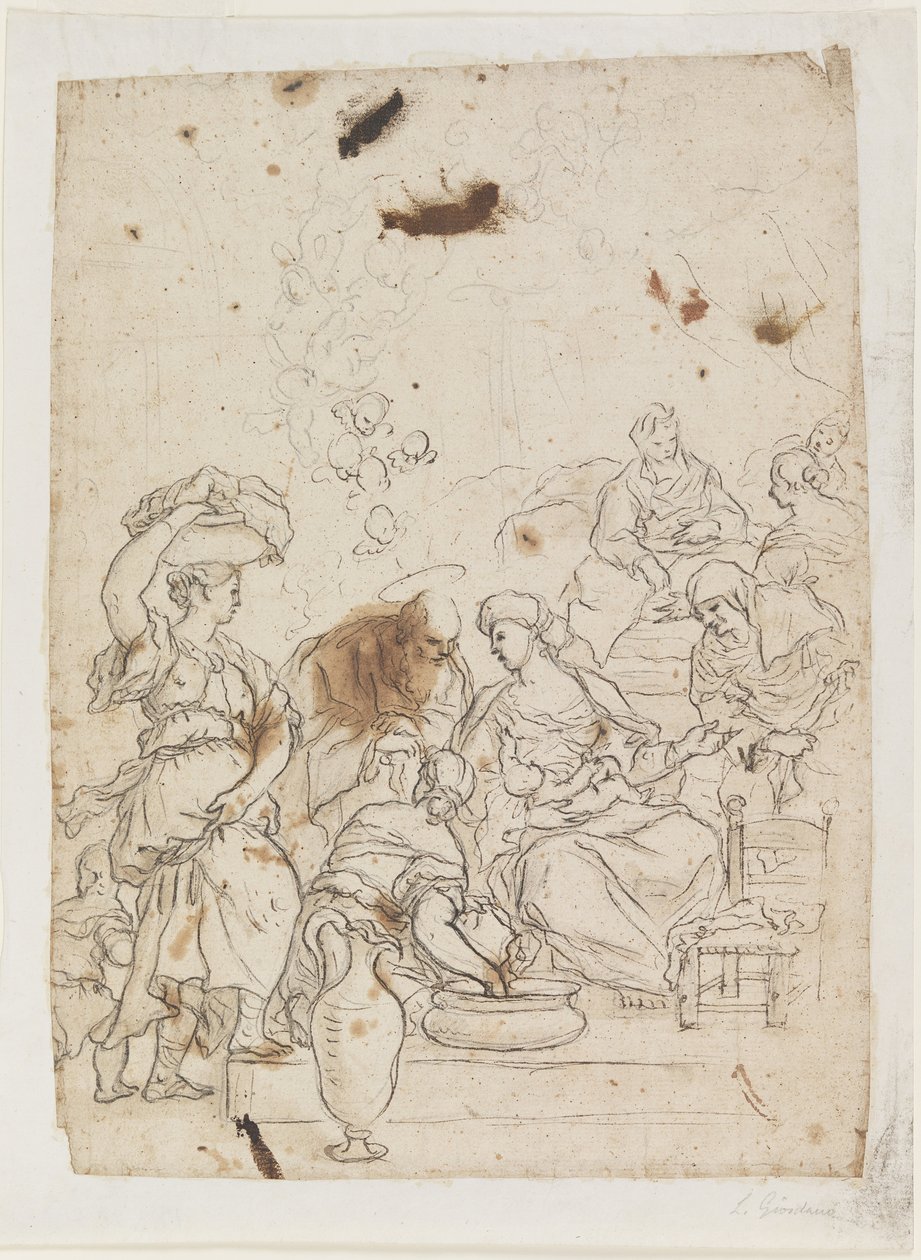 Narodziny Dziewicy autorstwa Luca Giordano
