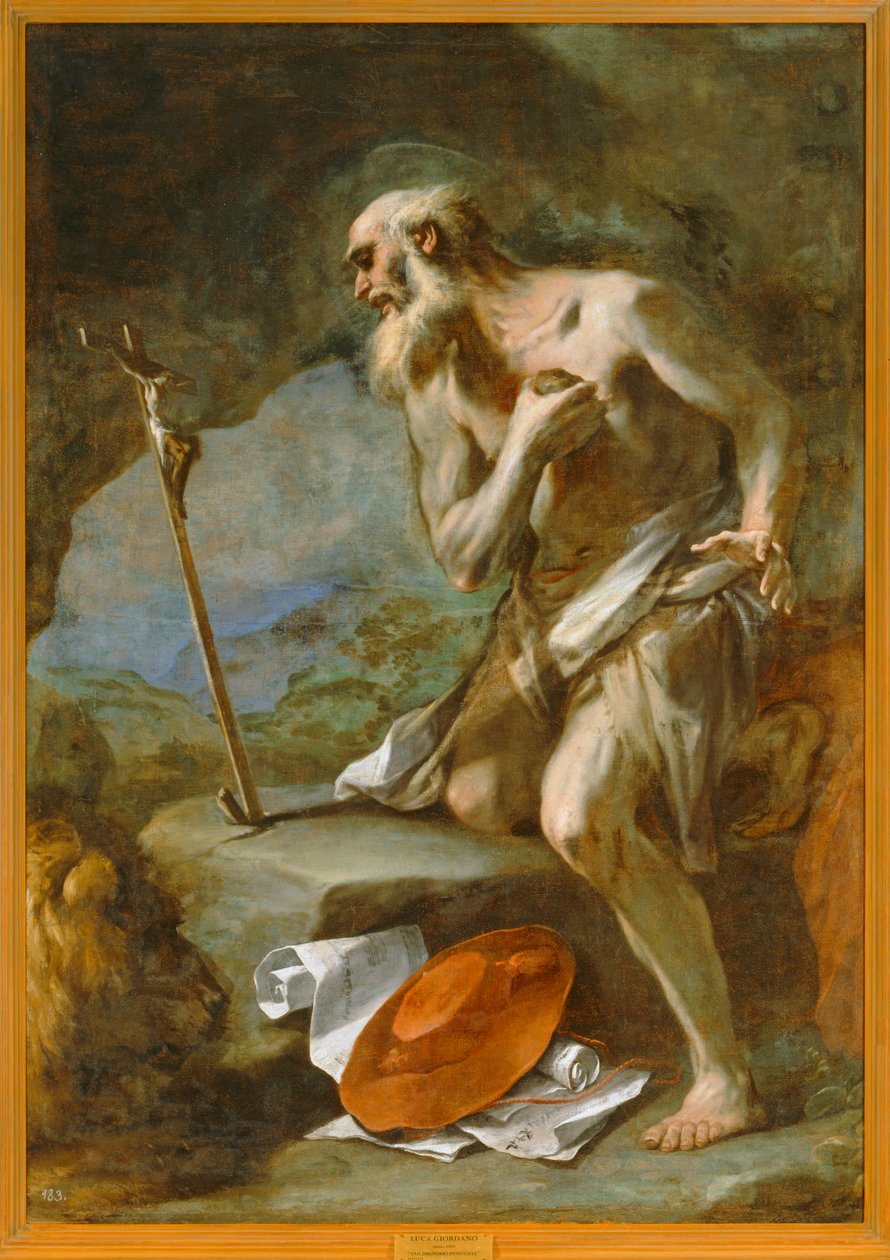 Ojciec Kościoła Saint Jerome. 10034414 ... autorstwa Luca Giordano