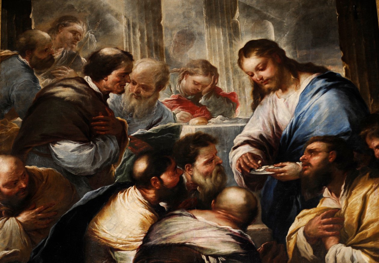 Komunia apostołów autorstwa Luca Giordano