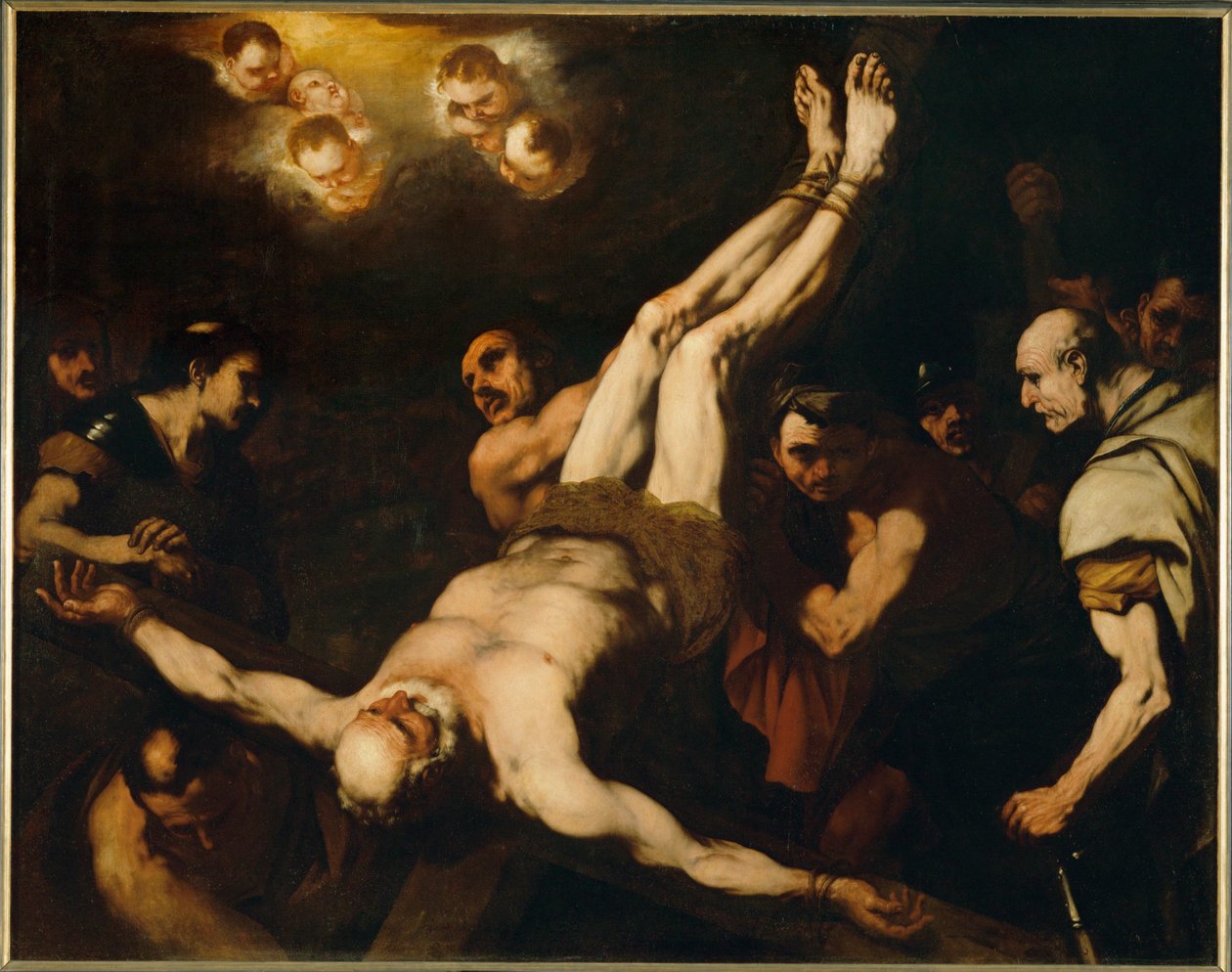Ukrzyżowanie świętego Piotra ... (obraz na płótnie) autorstwa Luca Giordano