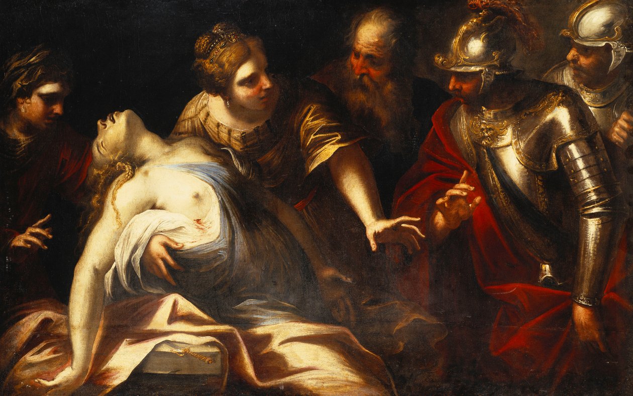 Śmierć Lukrecji, autorstwa Luca Giordano