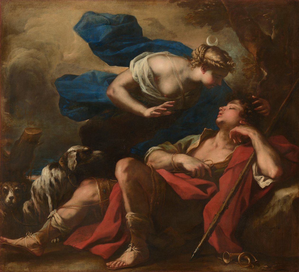 Diana i Endymion autorstwa Luca Giordano