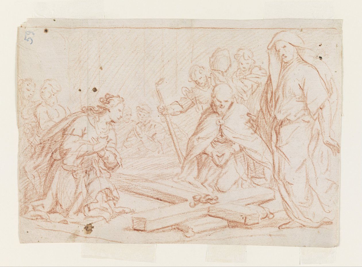 Odnalezienie krzyża autorstwa Luca Giordano