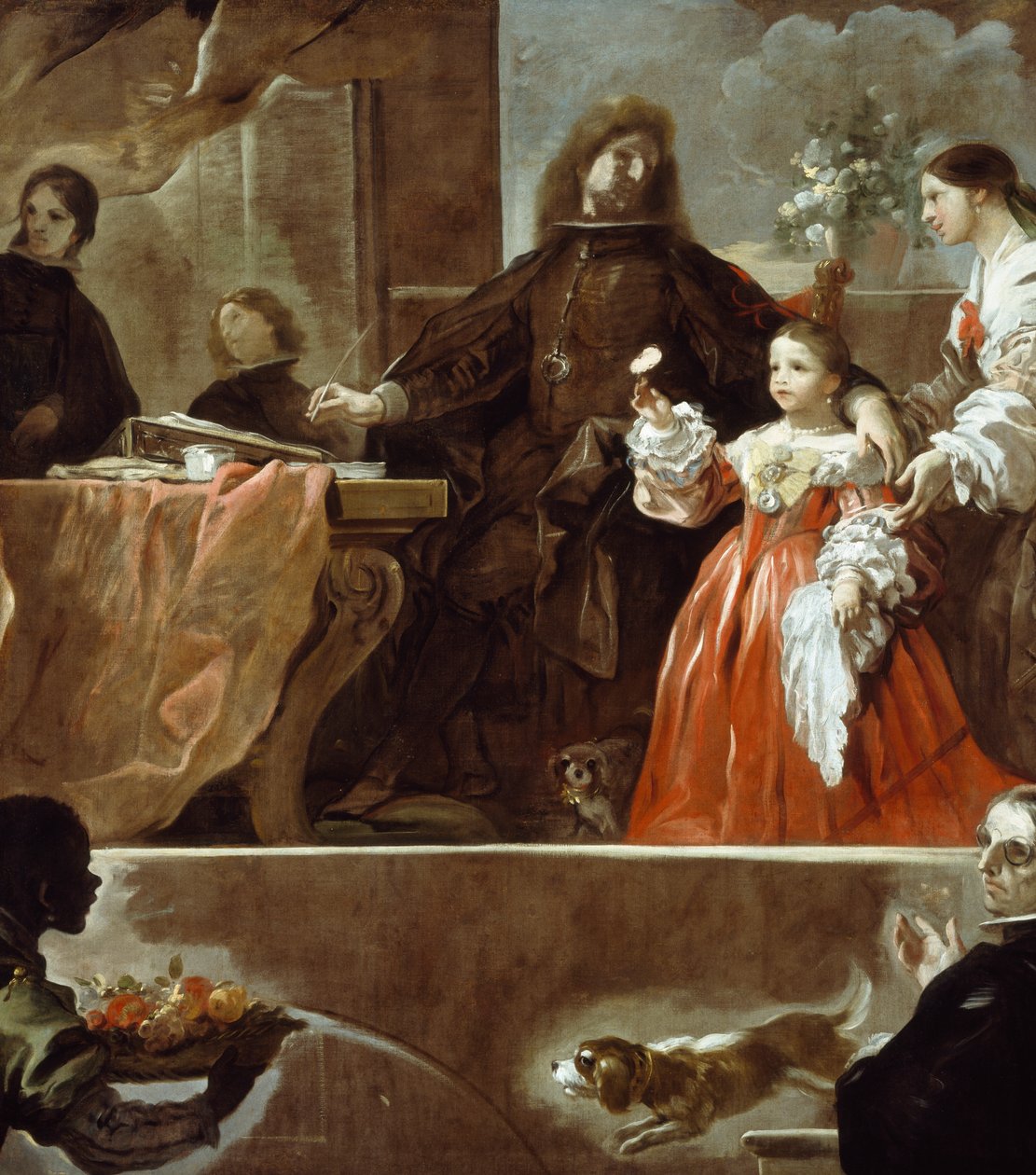 Hołd dla Velazqueza dla hrabiego Santiesteban autorstwa Luca Giordano