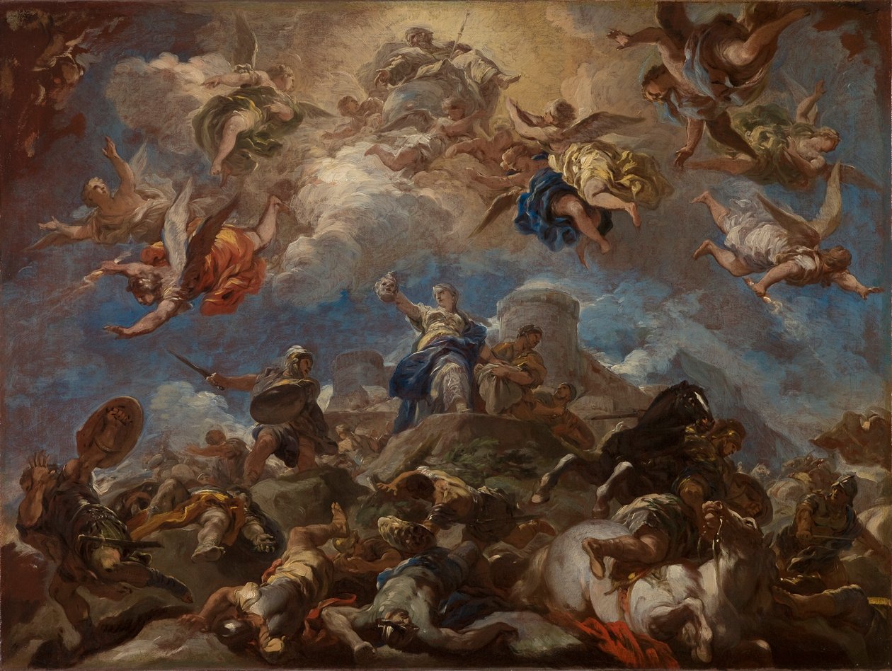 Judyta pokazująca głowę Holofernesa autorstwa Luca Giordano
