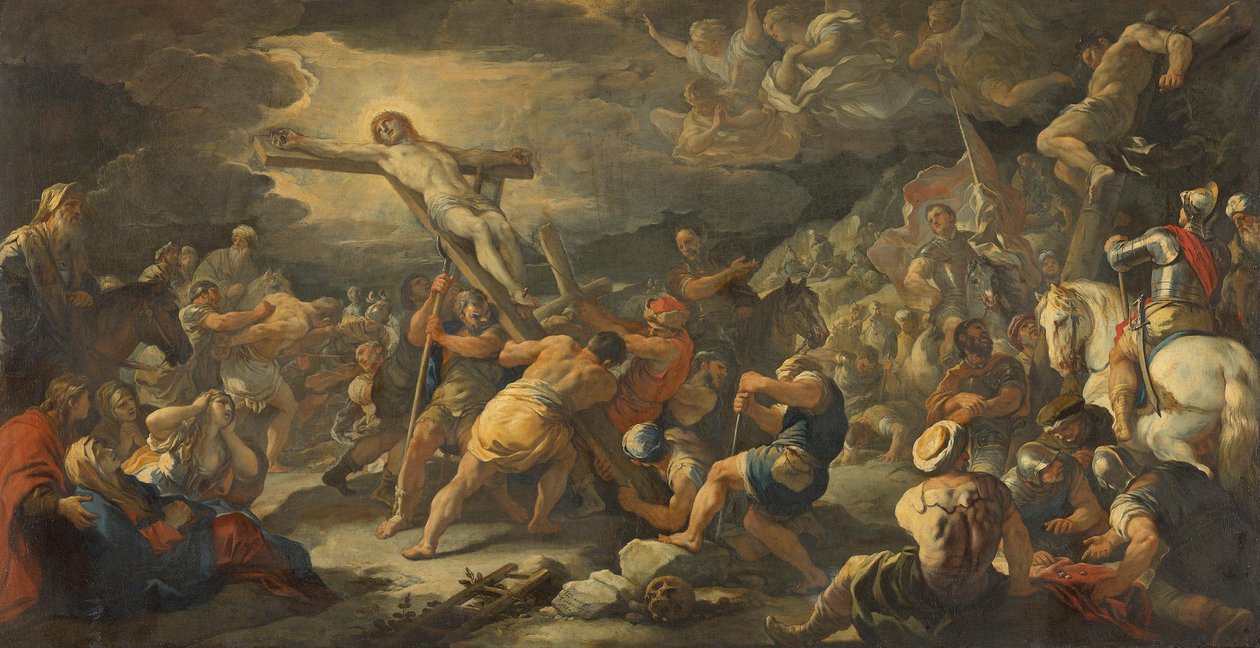 Podniesienie krzyża autorstwa Luca Giordano