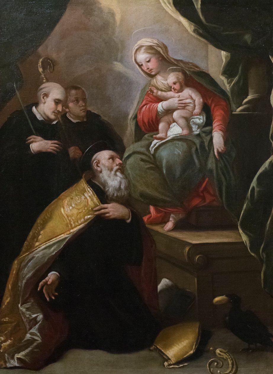 Madonna z Dzieciątkiem ze świętymi autorstwa Luca Giordano