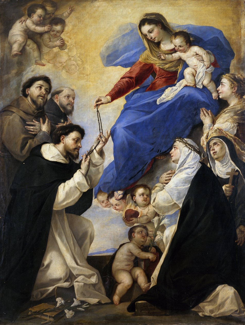 Matki Bożej Różańcowej autorstwa Luca Giordano