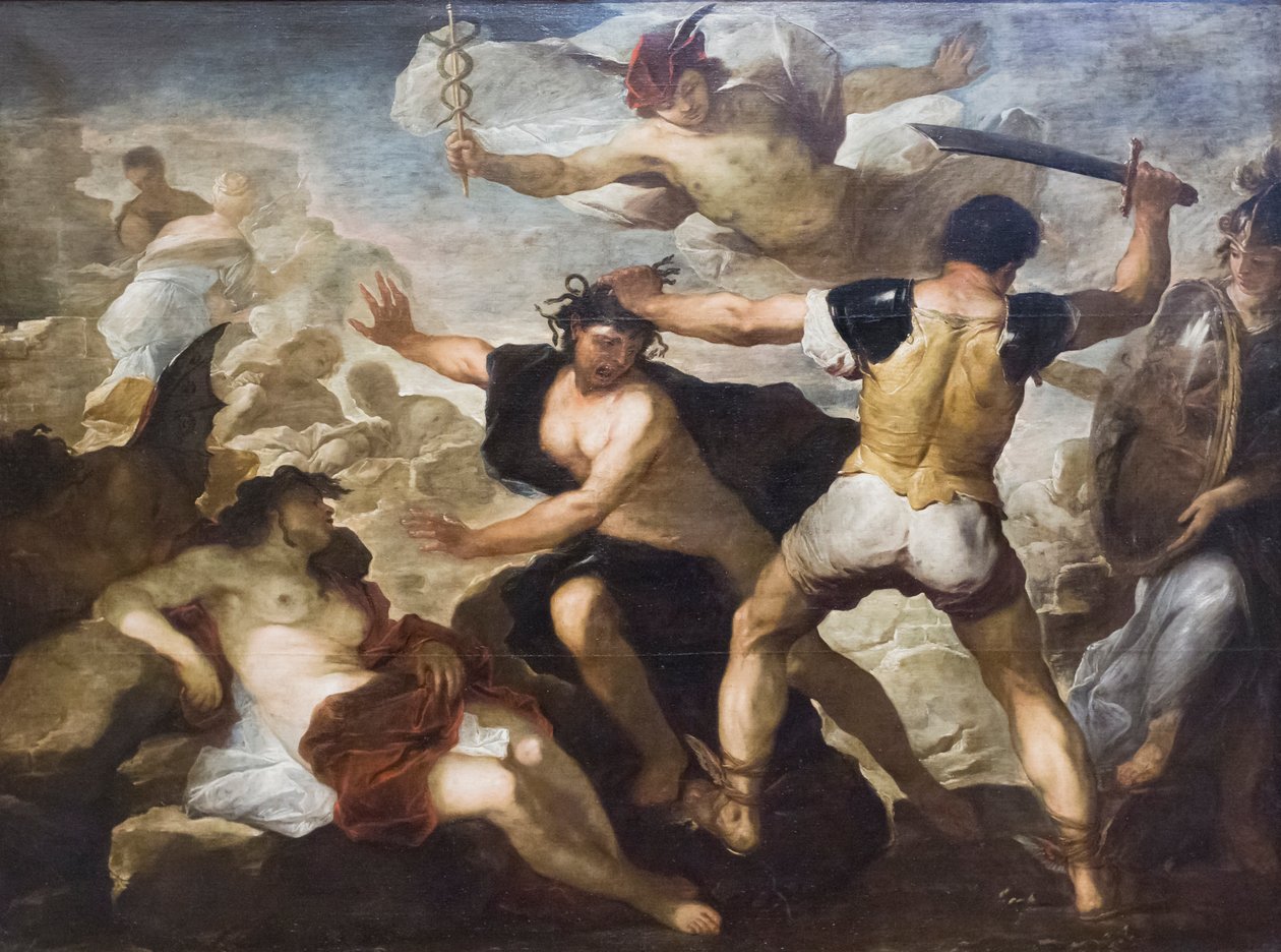 Perseusz ścina Meduzę autorstwa Luca Giordano