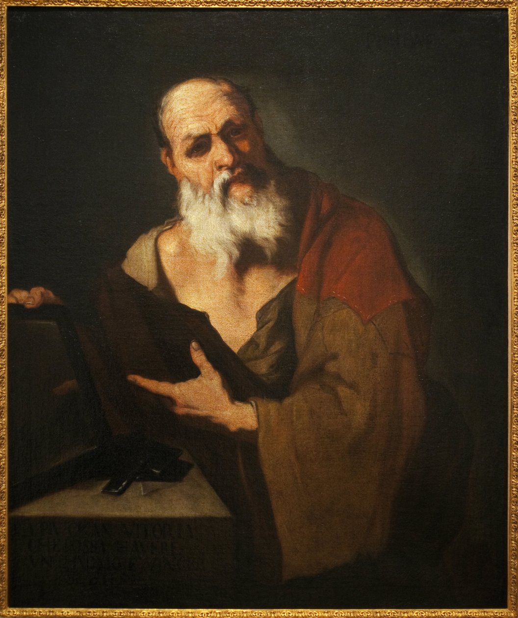 Platon (424-348 pne). Obraz Luca Giordano (1634-1705), olej na płótnie autorstwa Luca Giordano