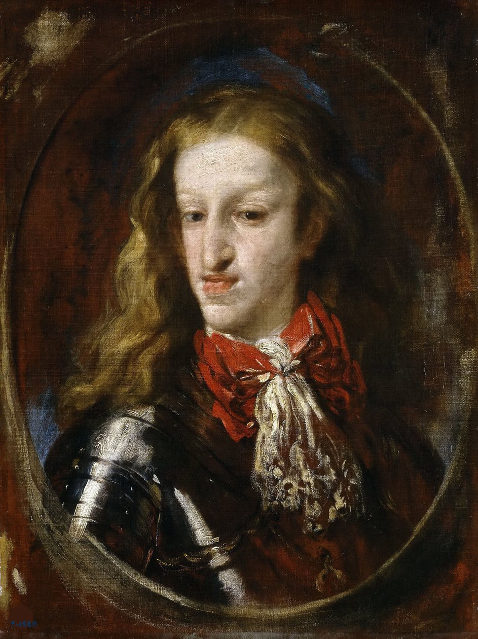 Portret Karola II z Hiszpanii, 1693. autorstwa Luca Giordano