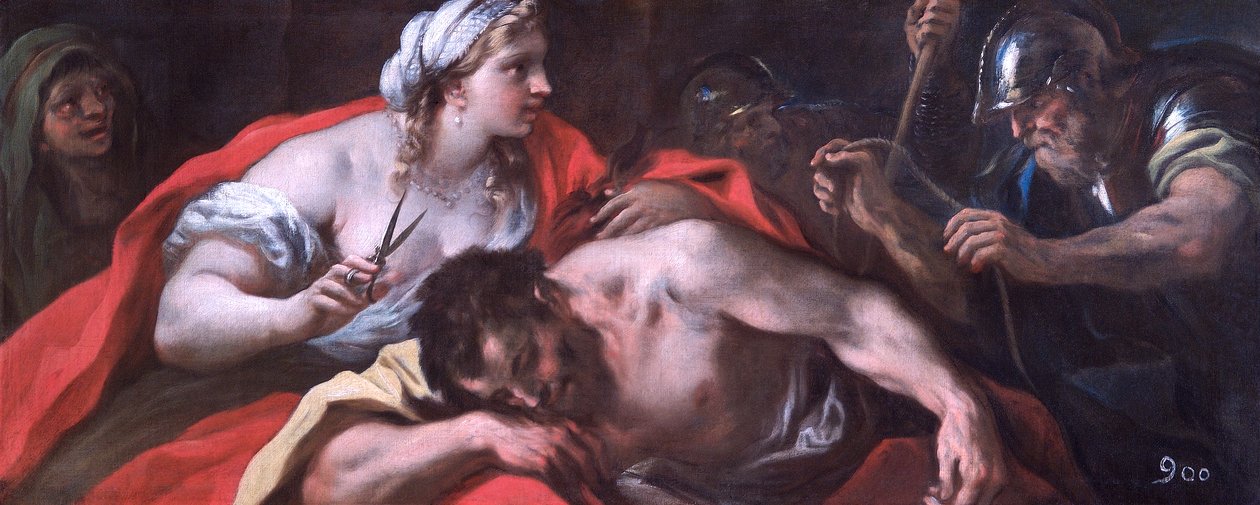 Samson i Dalila, ok. 1696 r. (olej na płótnie) autorstwa Luca Giordano