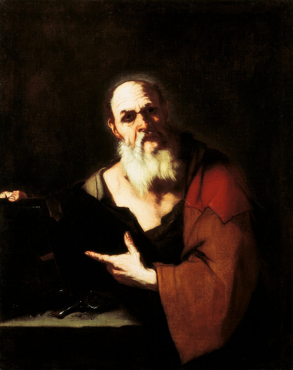 Sokrates, reż. Luca Giordano (1634-1705), olej na płótnie autorstwa Luca Giordano
