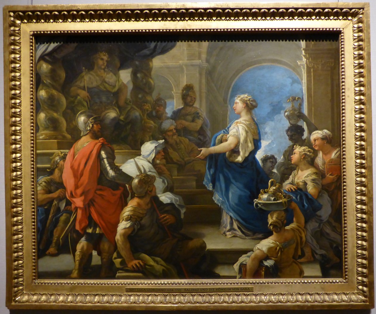 Salomo und die Königin von Saba autorstwa Luca Giordano