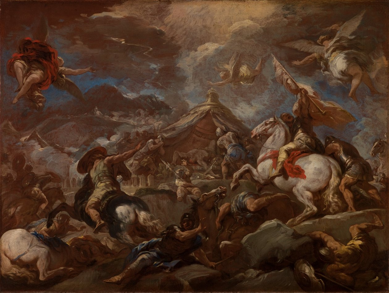 Odkrycie ciała Holofernesa autorstwa Luca Giordano