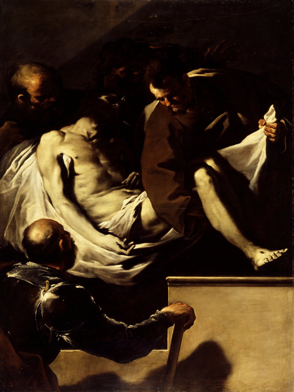 Złożenie do grobu Chrystusa, ok. 1659-60 autorstwa Luca Giordano