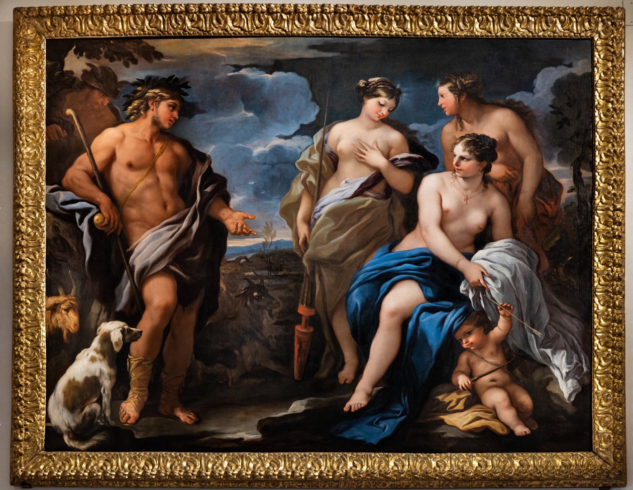Sąd Paryski, druga połowa XVII wieku (olej na płótnie) autorstwa Luca Giordano