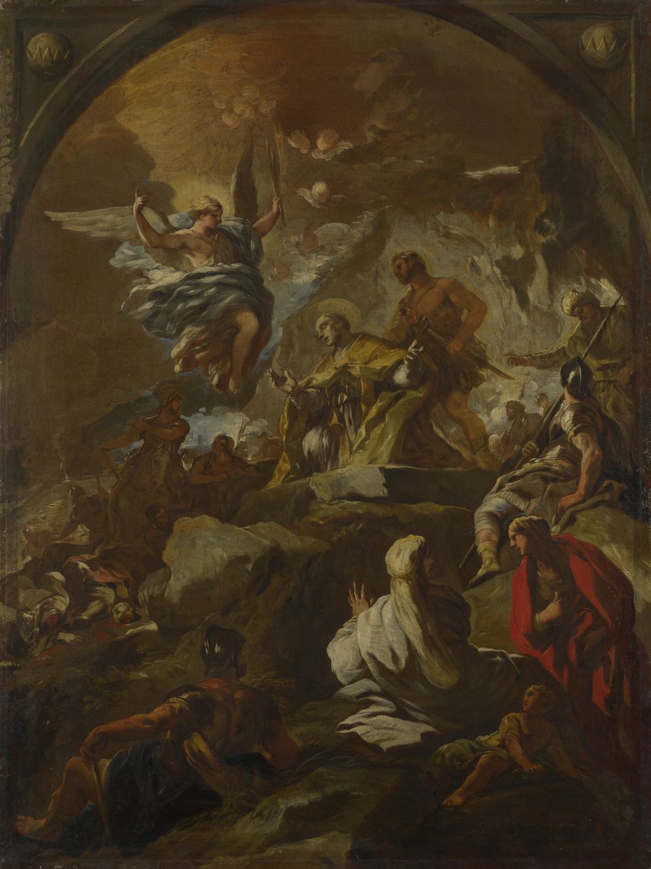 Męczeństwo św. Januarego, ok. 1690 r. autorstwa Luca Giordano