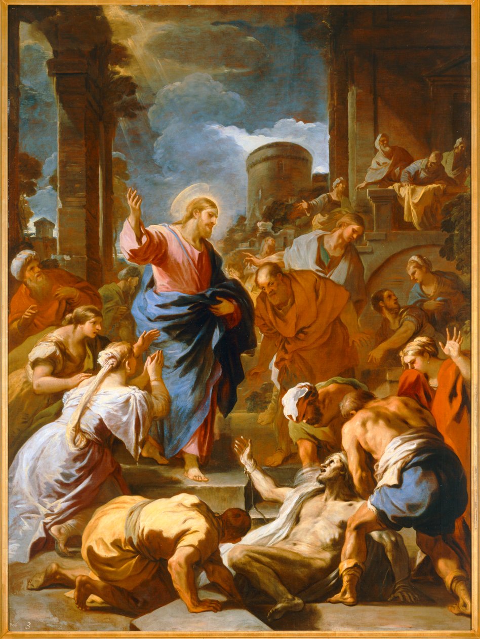 Wskrzeszenie Łazarza. 10033816 ... autorstwa Luca Giordano