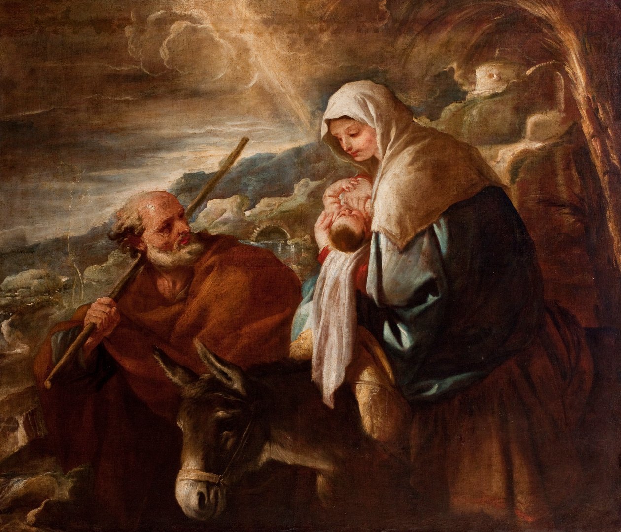 Ucieczka do Egiptu autorstwa Luca Giordano