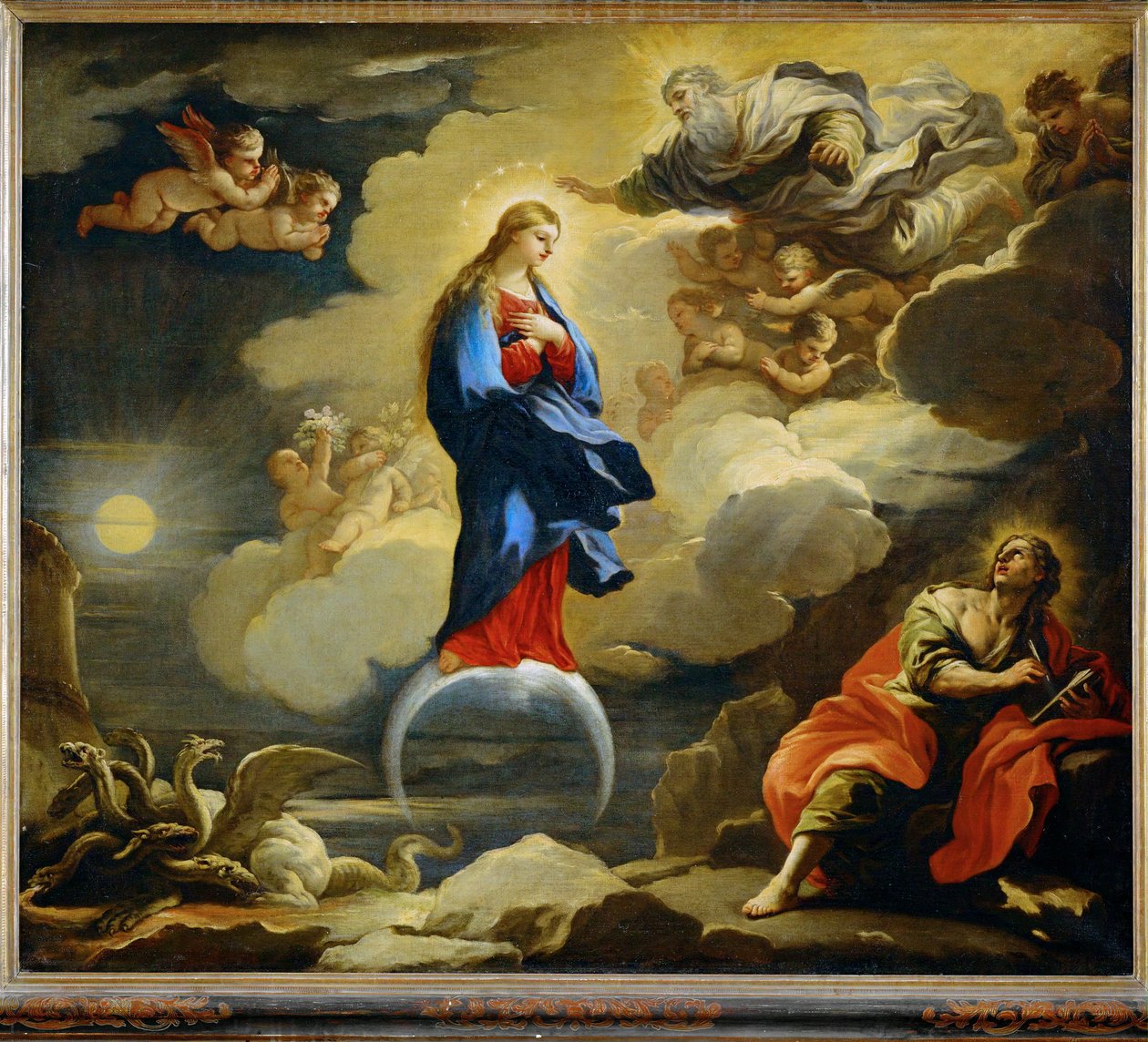 Wizja świętego Jana Bożego ... (obraz na płótnie) autorstwa Luca Giordano